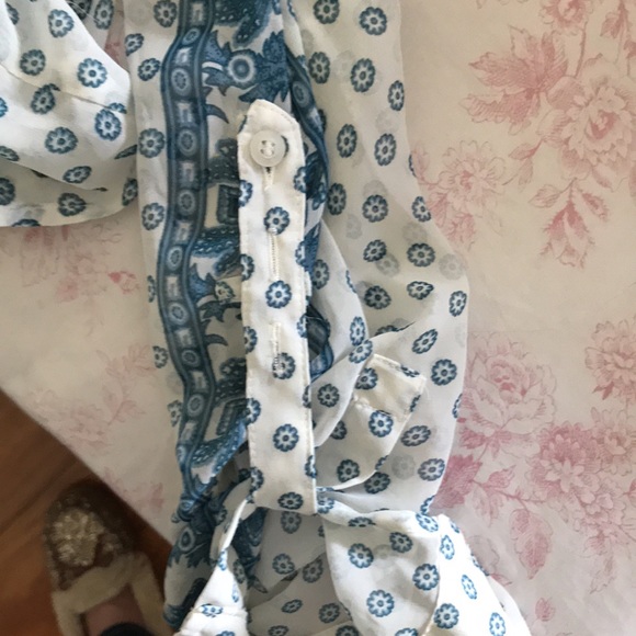 Free People sheer button down size L - Picture 6 of 8